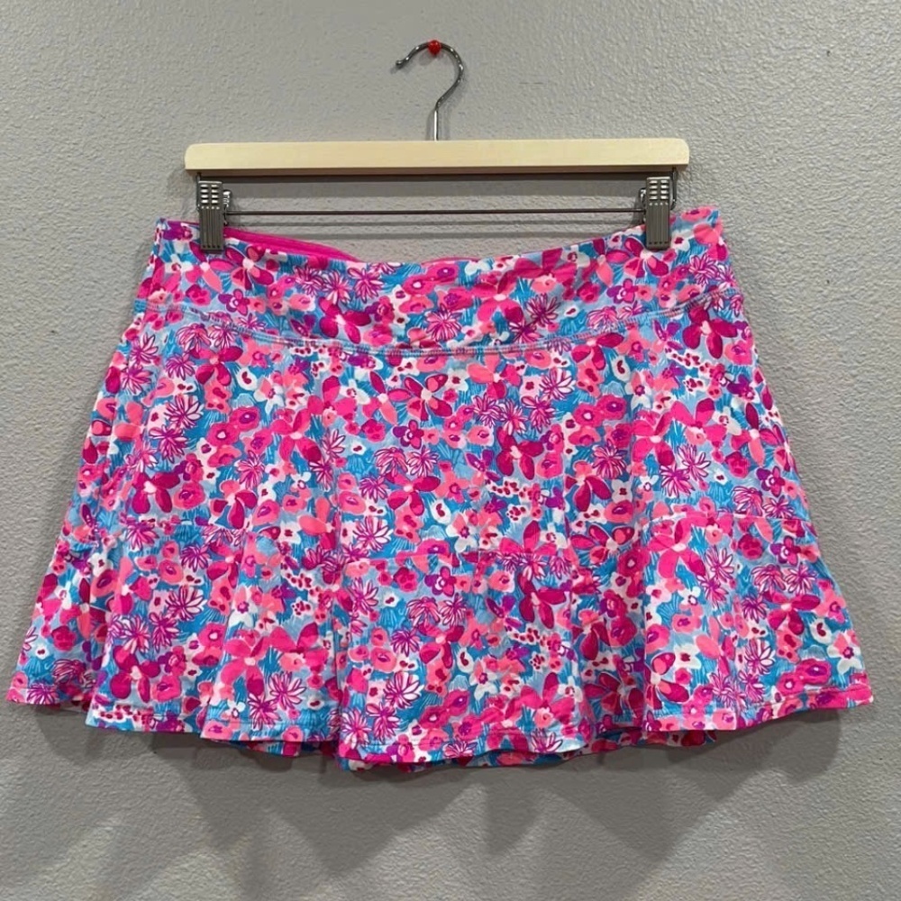NWOT Lilly Pulitzer Aura Pink BABY BLOOMER CORRINE SKORT Luxletic 13" Skirt - Picture 3 of 5